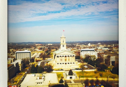 Tennessee State Capitol with Occupy Nashville